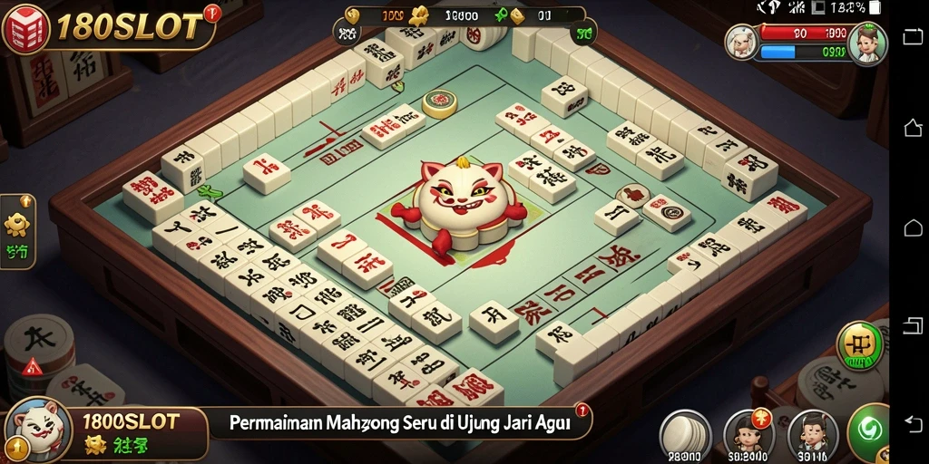 Screenshot 180SLOT menunjukkan pengalaman bermain Mahjong yang mengasyikkan.