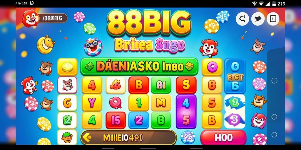 Tampilan menarik dari gameplay Bingo di 88BIG.