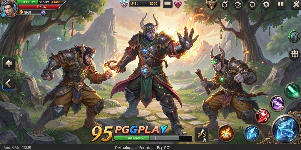 Tampilan gameplay RPG yang menakjubkan dan mendebarkan.