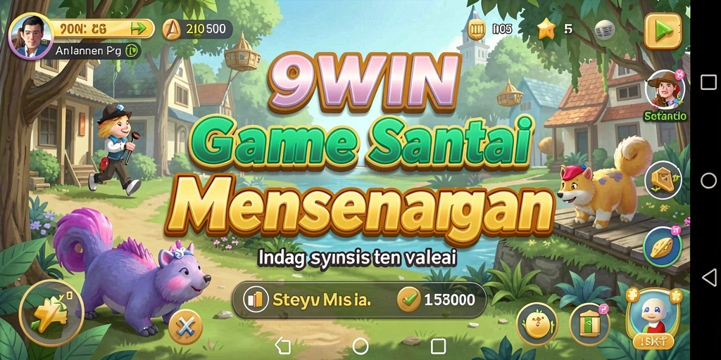 Gameplay <strong>9WIN</strong> yang santai dan penuh warna.