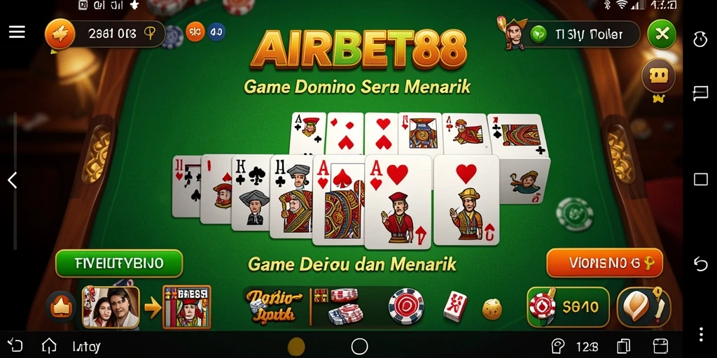 Screenshot gameplay AIRBET88 yang menunjukkan keseruan bermain Domino.