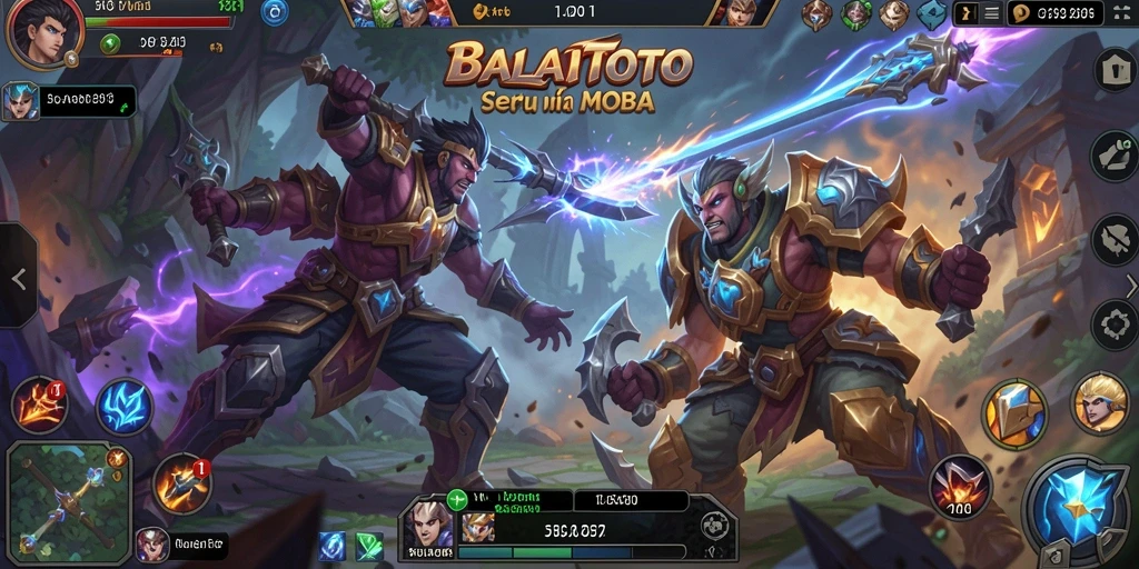Gameplay seru di BALAITOTO dengan aksi MOBA yang menegangkan.