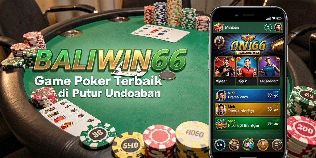 Screenshot gameplay BALIWIN66 menampilkan suasana Poker yang mendebarkan.