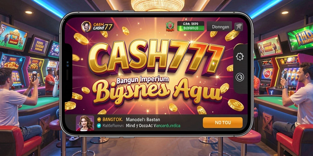 Tampilan gameplay CASH777 yang menarik dan dinamis dari imperium bisnis.