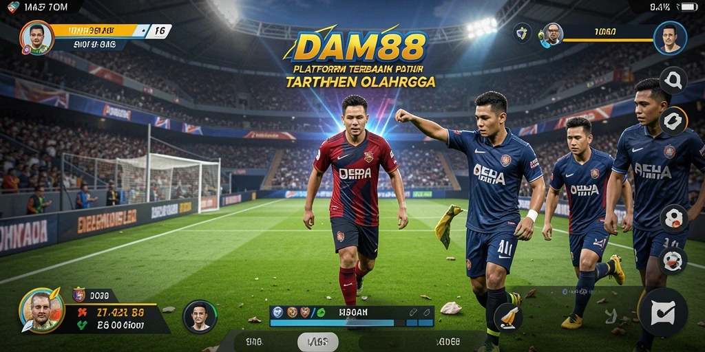 Screenshot utama DAM88 menampilkan gameplay Sportsbook yang menarik dan interaktif.