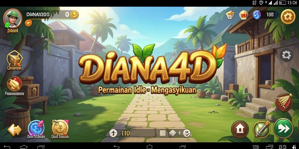 Tampilan gameplay DIANA4D yang menarik dan penuh warna.