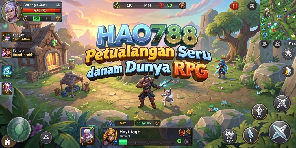 Tampilan gameplay RPG HAO788 yang menakjubkan dan penuh aksi.