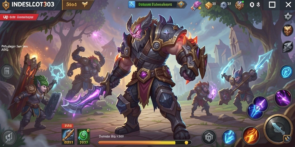 Tampilan gameplay menakjubkan dalam petualangan ARPG yang mendebarkan.