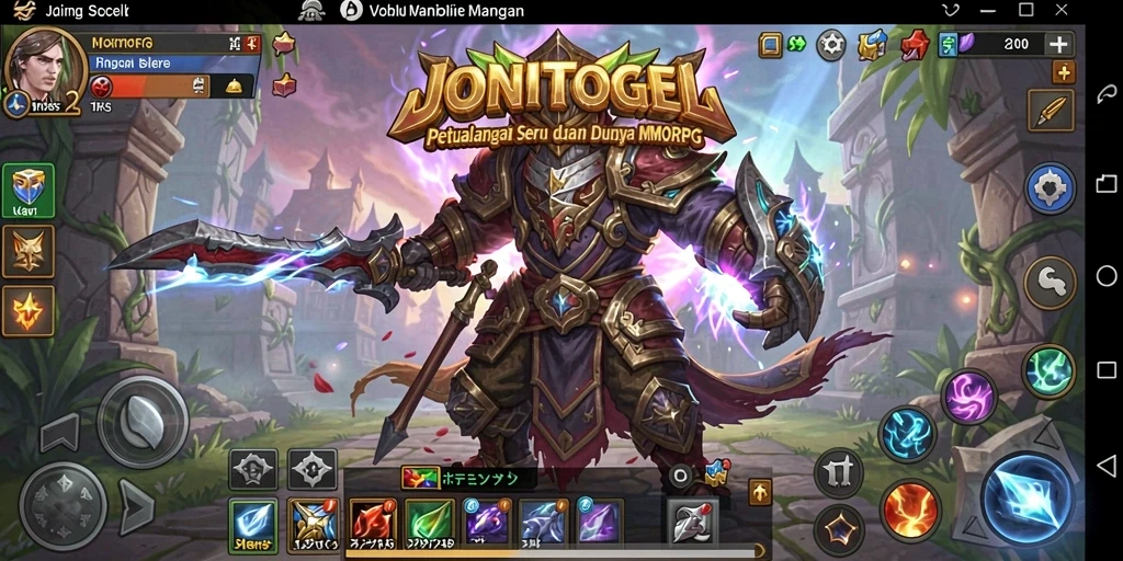 Tampilan menarik dari gameplay JONITOGEL di dunia MMORPG.
