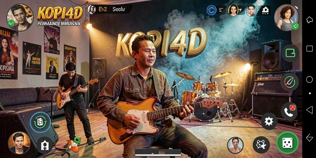 Screenshot KOPI4D menampilkan pengalaman bermain musik yang menyenangkan.