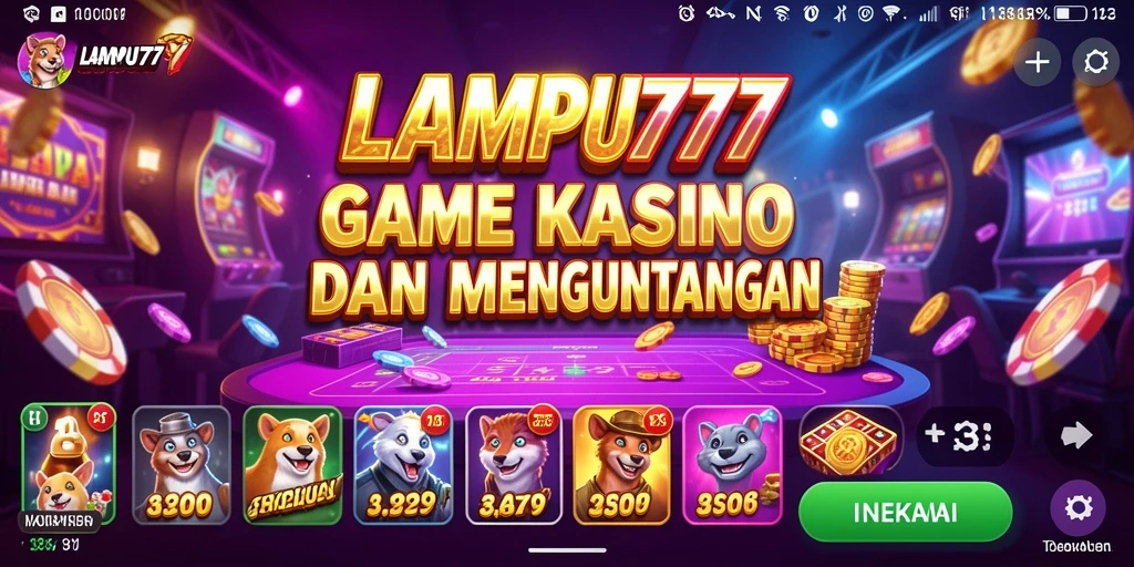 Tampilan permainan Kasino yang seru dan menarik di LAMPU777.