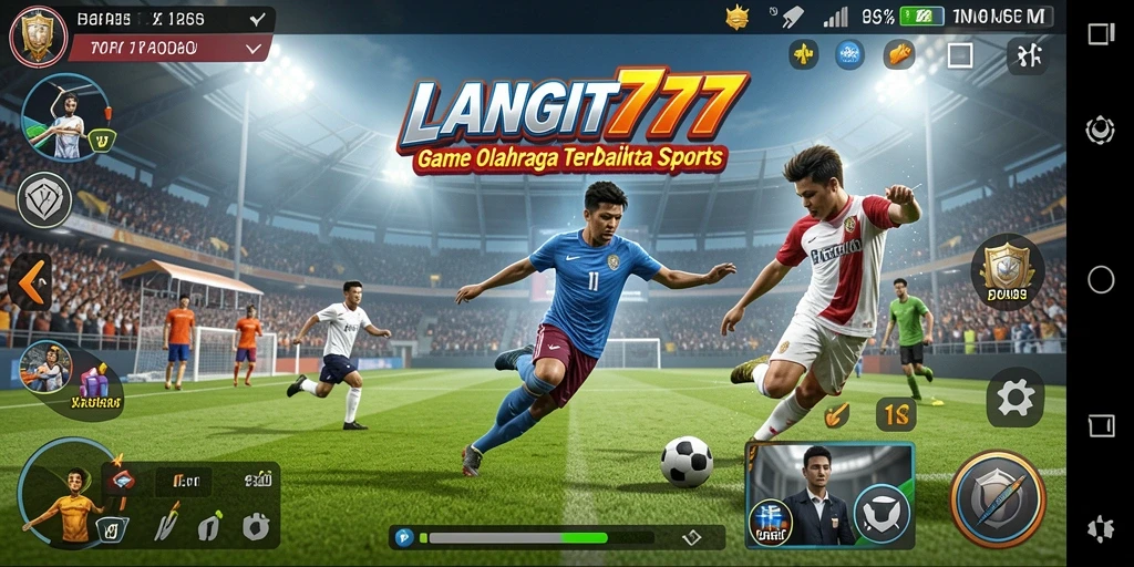 Gambaran menarik dari gameplay LANGIT777 dengan aksi olahraga yang dinamis.