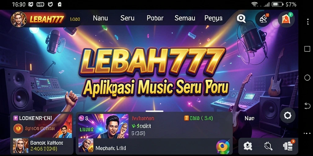 Tampilan gameplay menarik dalam aplikasi LEBAH777 yang penuh warna.