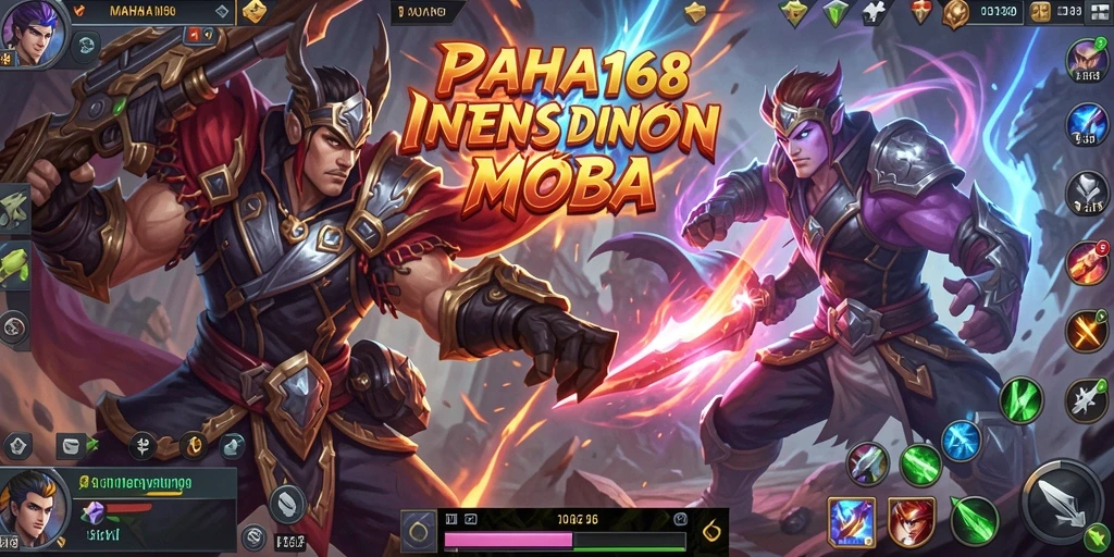 Tampilan gameplay seru di <strong>MAHA168</strong>, penuh aksi dan strategi MOBA.