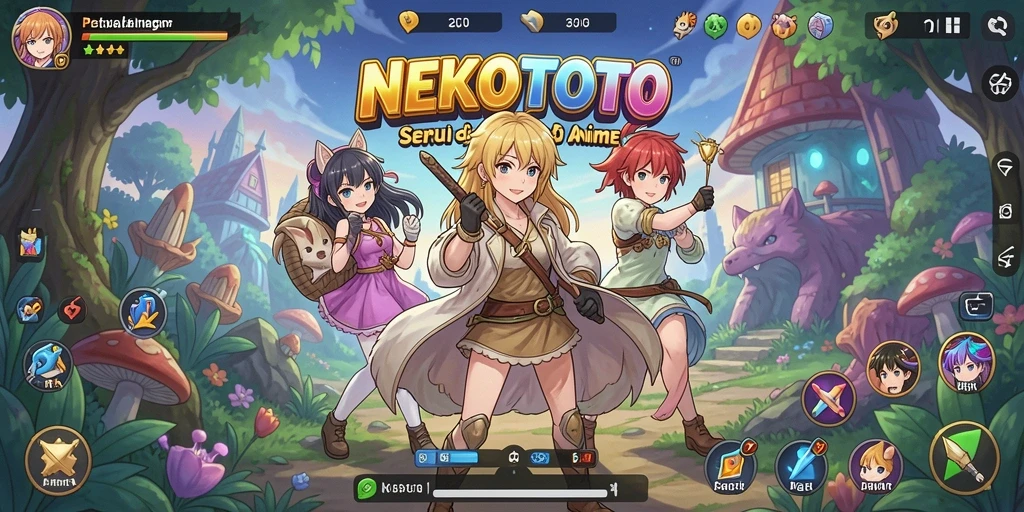 Gameplay seru penuh warna di NEKOTOTO.