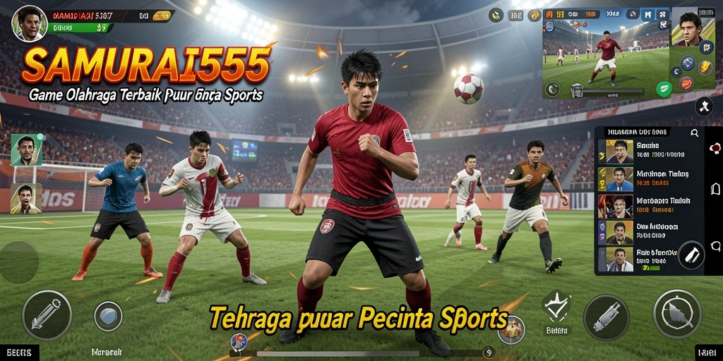Screenshot SAMURAI555 menampilkan aksi olahraga yang mendebarkan.
