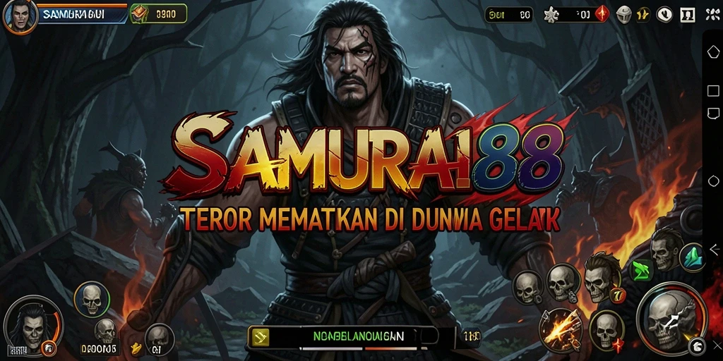 Tampilan gameplay menakutkan di SAMURAI88 dengan momen ketegangan tinggi.