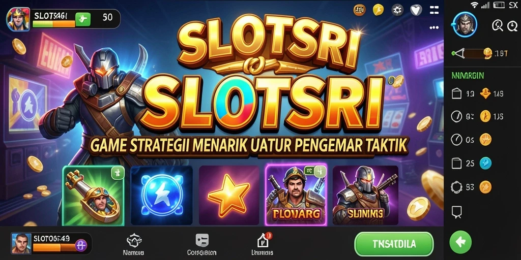 Tangkapan layar menunjukkan gameplay strategi intens di SLOTSRI.