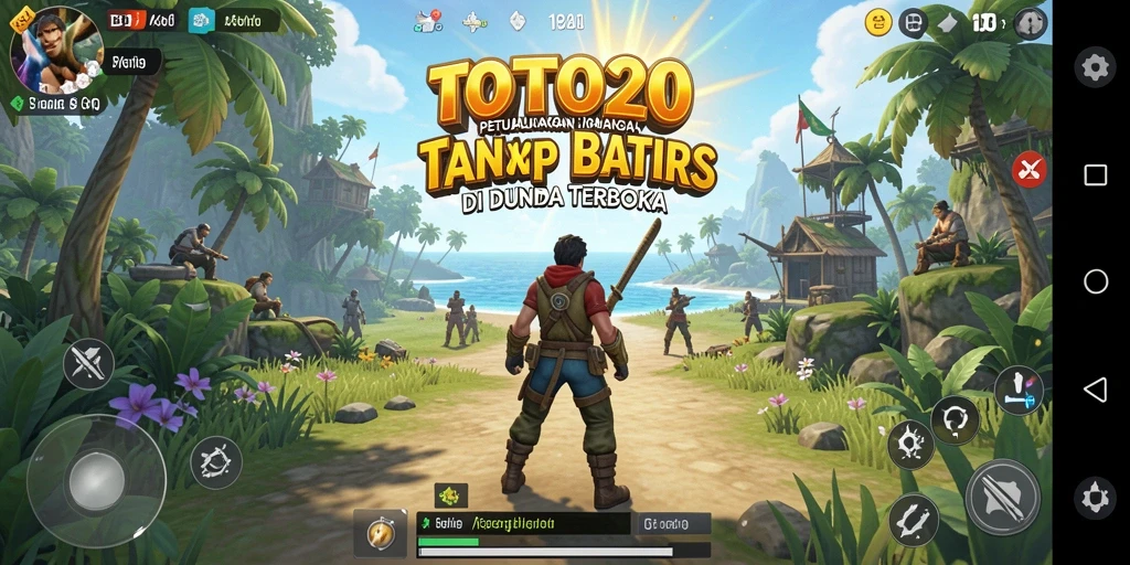Screenshot gameplay Open World TOTO20 menampilkan eksplorasi yang mendalam.